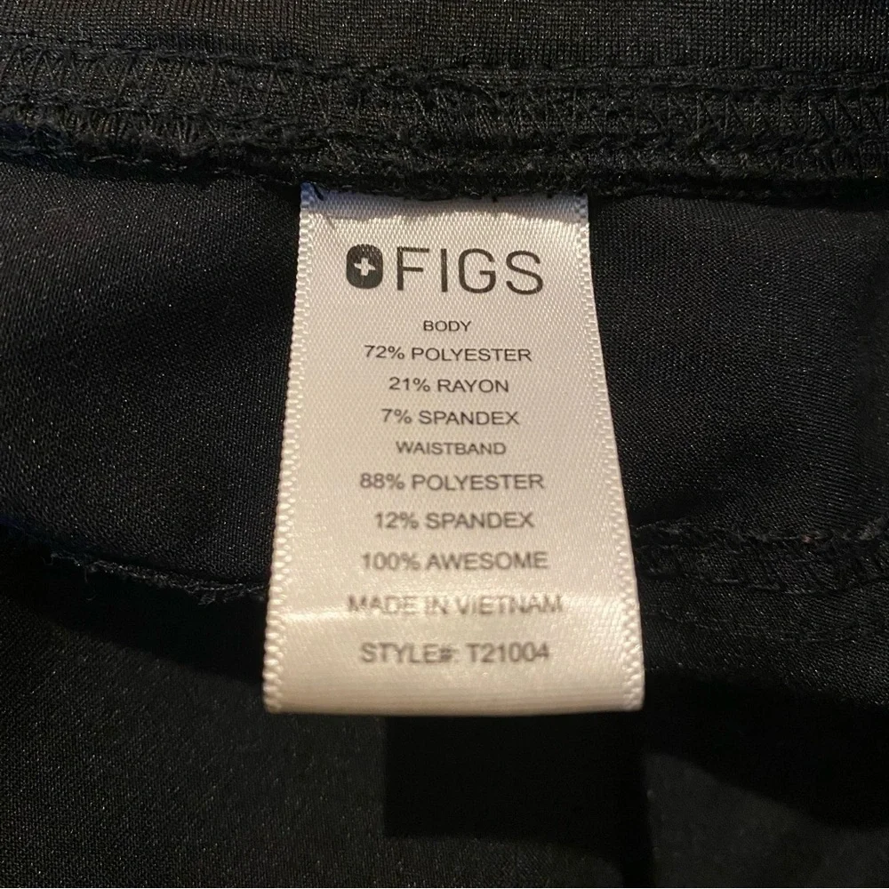 FIGS Black Technical Collection Scrub Pants Size Large-Unisex